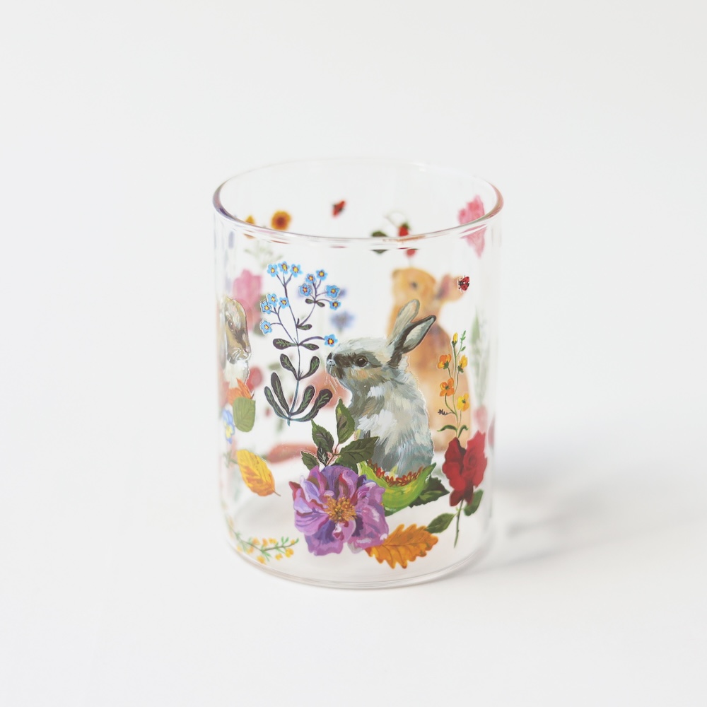 Nathalie Lete Heat resistant Middle glass Rabbits | 8000000works